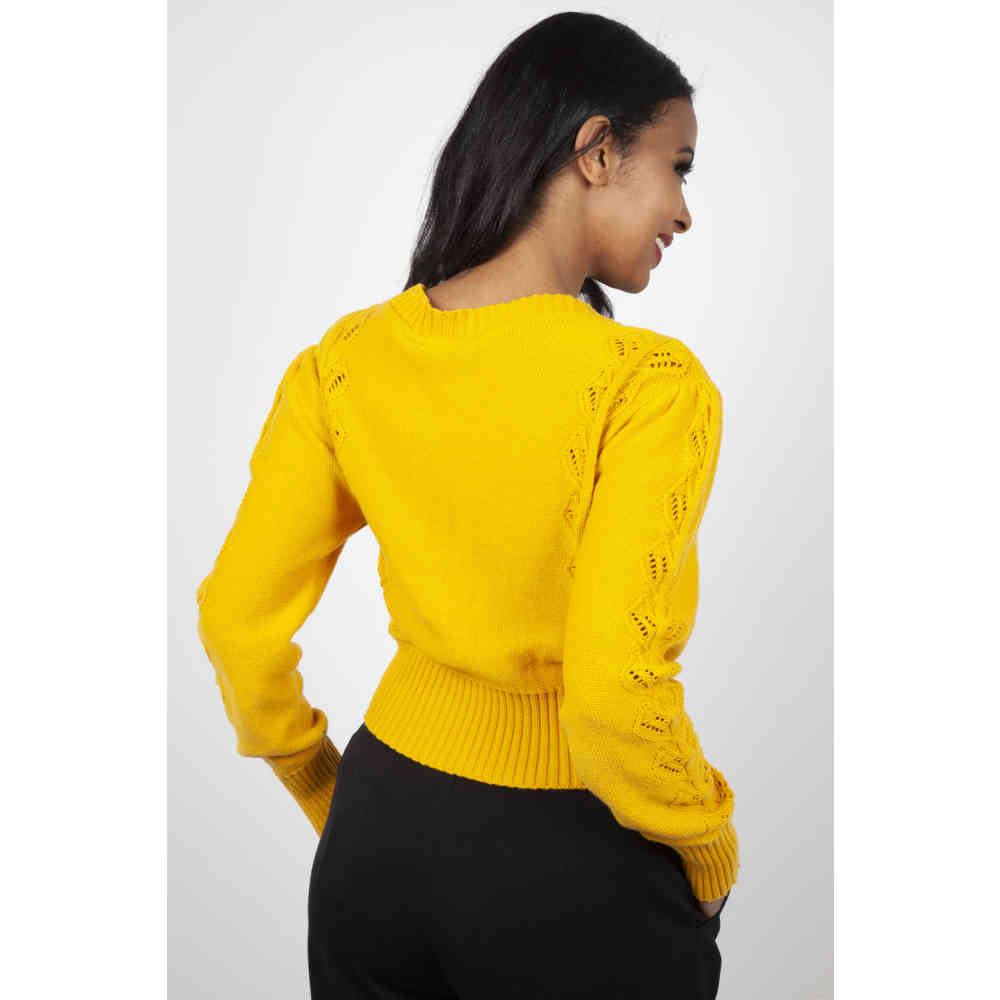 Voodoo Vixen - Julia 40s Cardigan - Geel